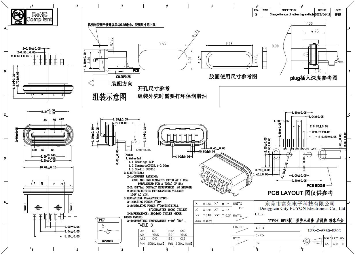 USB-C-6P60-M302