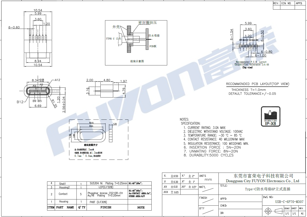USB-C-6P70-M307