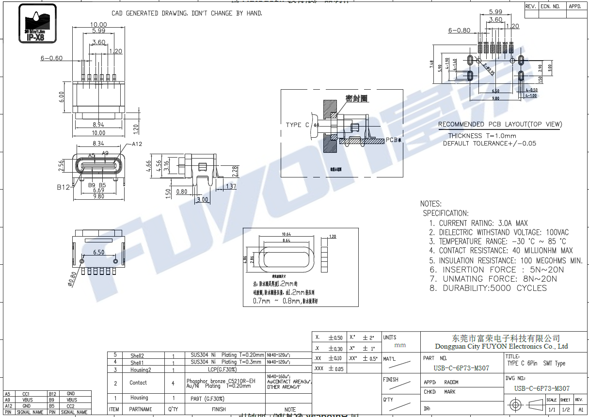 USB-C-6P73-M307