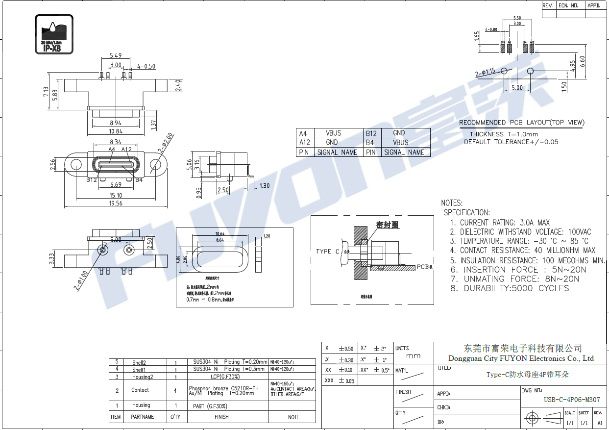 USB-C-4P06-M307