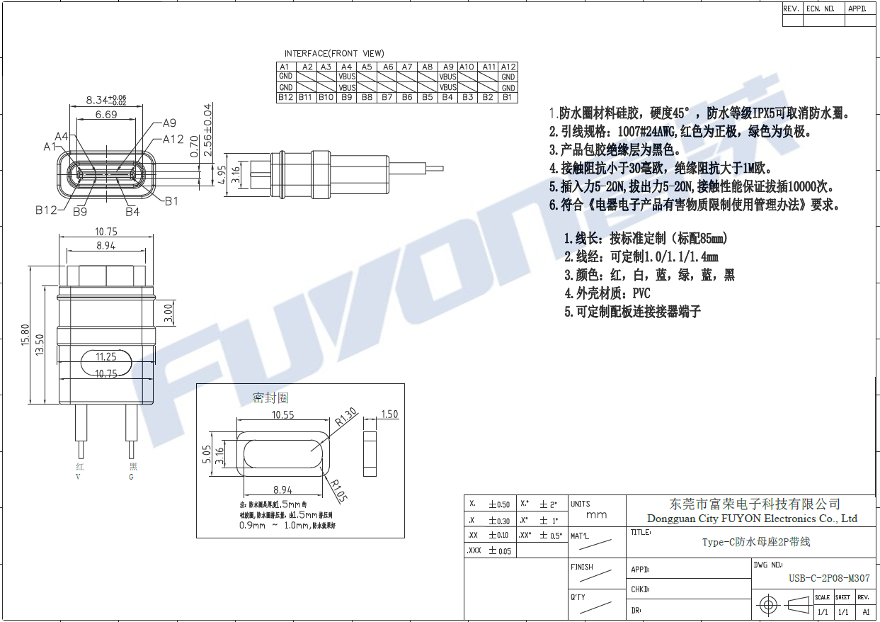 USB-C-2P08-M307